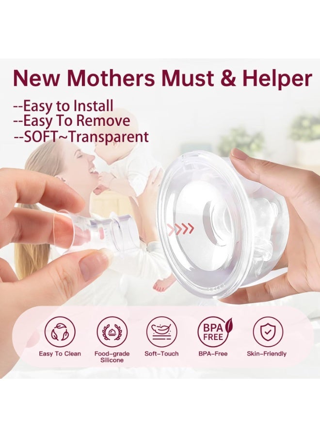 Zisheng 13Pcs Silicone Flange Inserts 13/15/17/19/21mm, for Momcozy, Medela, Willow S9/S10/S12 Wearable Hand Free Breast Pump Flange Insert, Reduce 24mm Shield/Flange Nipple Tunnel Down to Correct Size - Image 5
