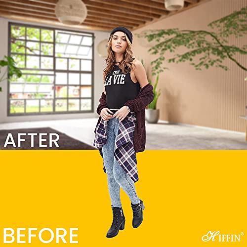 HIFFIN 6x9 Ft,Yellow Professional Backdrop for Background Photography Background Stand for Photo Light Studio Accurate Size 6x9 Ft - Image 2