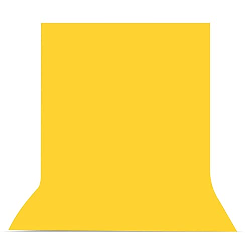 HIFFIN 6x9 Ft,Yellow Professional Backdrop for Background Photography Background Stand for Photo Light Studio Accurate Size 6x9 Ft - Image 1