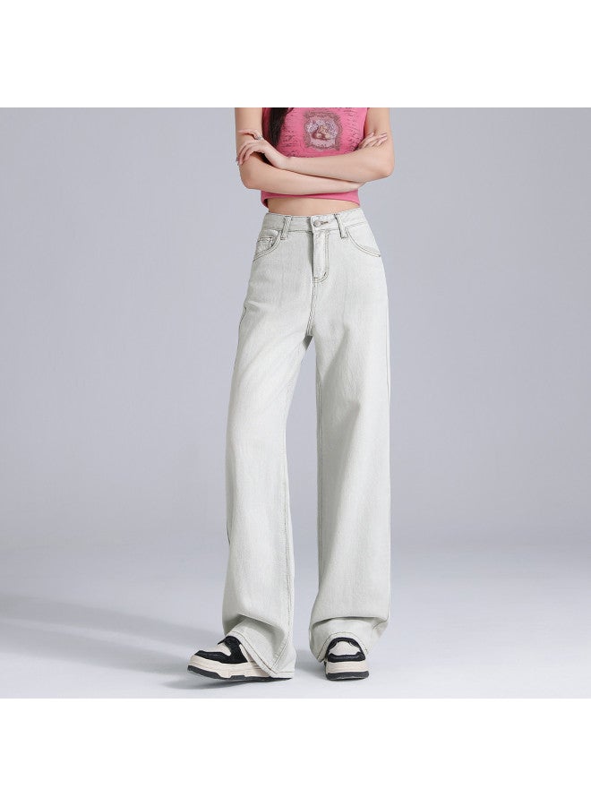 EPTISON retro Women's Jeans 2025 Summer Thin Loose Slimming Floor-length Wide-leg Pants - Image 5