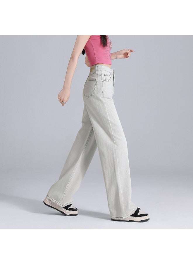 EPTISON retro Women's Jeans 2025 Summer Thin Loose Slimming Floor-length Wide-leg Pants - Image 4