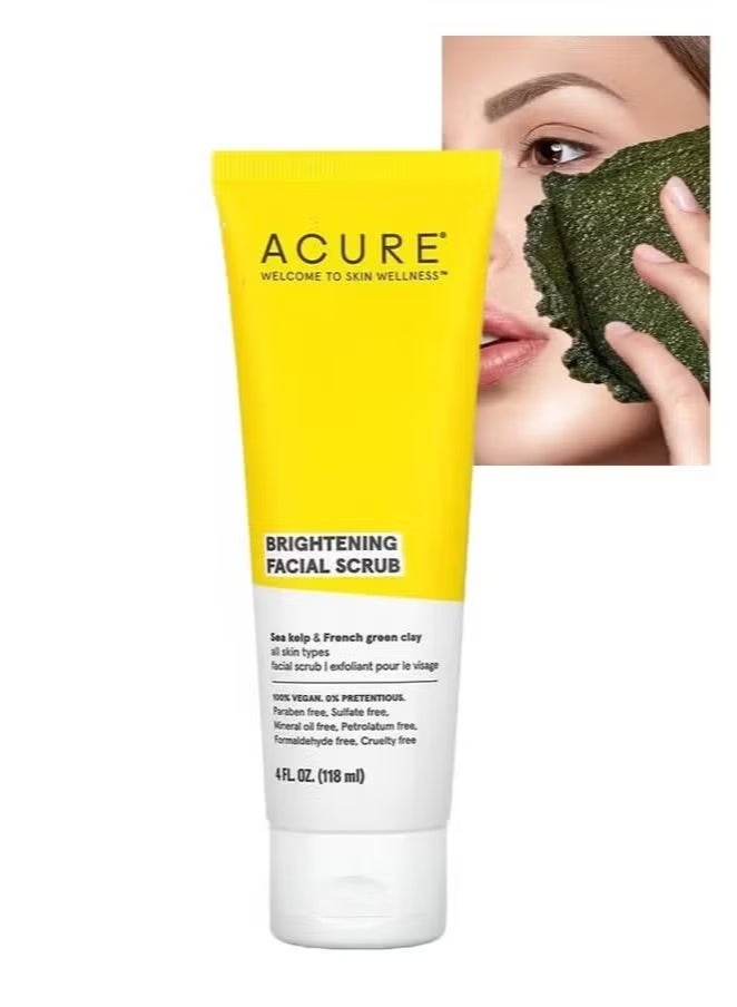 Acure Brightening Facial Scrub 118ml - Image 1