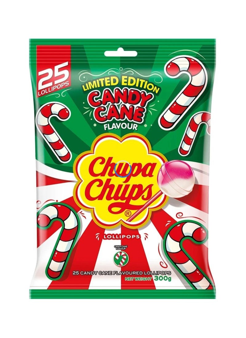 Chupa Chups Candy Cane Bag 300g - Image 1