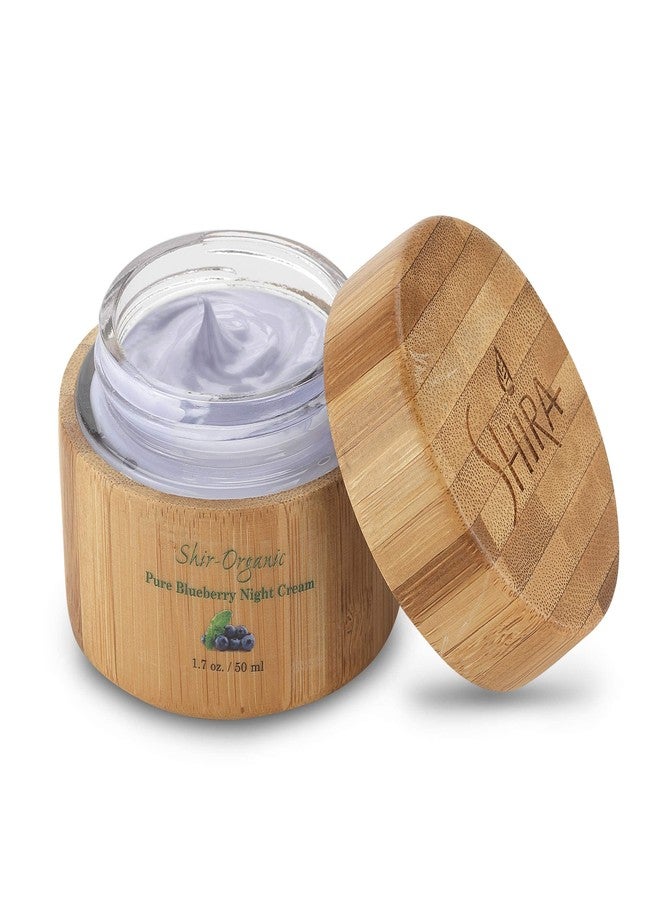 Shira Shir Organic Blueberry Night Cream for Nourished, Wrinkle-Free, Radiant Skin. Moisturizer Face Cream with Anti-Aging Formula keeps Skin Hydrated, Pure Facial Skin Care Product (50ml) - Image 2