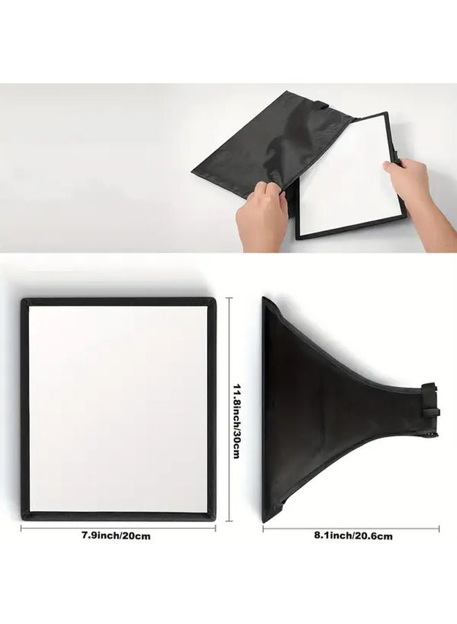 Foldable 11.8x7.9 Inch Flash Softbox Diffuser Storage Bag Compatible Canon Nikon Sony - Image 3