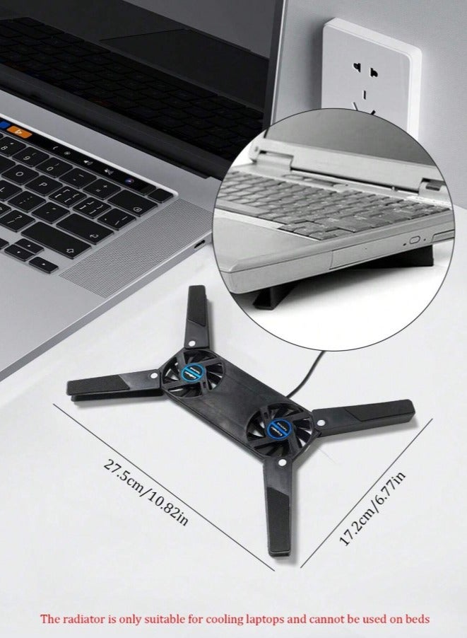 Laptop stand with cooling fan easy to install foldable and portable - Image 1