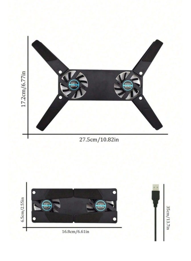 Laptop stand with cooling fan easy to install foldable and portable - Image 5