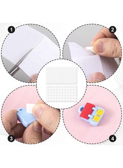 ANCIRS 6 Sheets Foam Squares, 990Pcs Double-Sided Self Adhesive Dots, Precut Squares Strips, Foam Tape Sticky Dots For Diy Arts Crafts Office Supplies, 2 Size (12Mm/0.47", 6Mm/0.24")  - Image 4