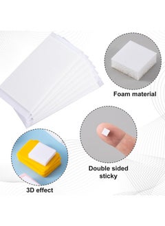 ANCIRS 6 Sheets Foam Squares, 990Pcs Double-Sided Self Adhesive Dots, Precut Squares Strips, Foam Tape Sticky Dots For Diy Arts Crafts Office Supplies, 2 Size (12Mm/0.47", 6Mm/0.24")  - Image 3