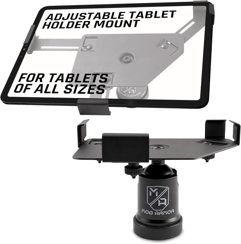 Mob Armor Tab Mount Maxx Magnetic Tablet Mount - Universal Tablet Holder with Magnetic Base for 7"-13" Tablets - Includes Adhesive Mounting Disc - Ideal for Trucks, Cars and More - Console Accessories - Image 1