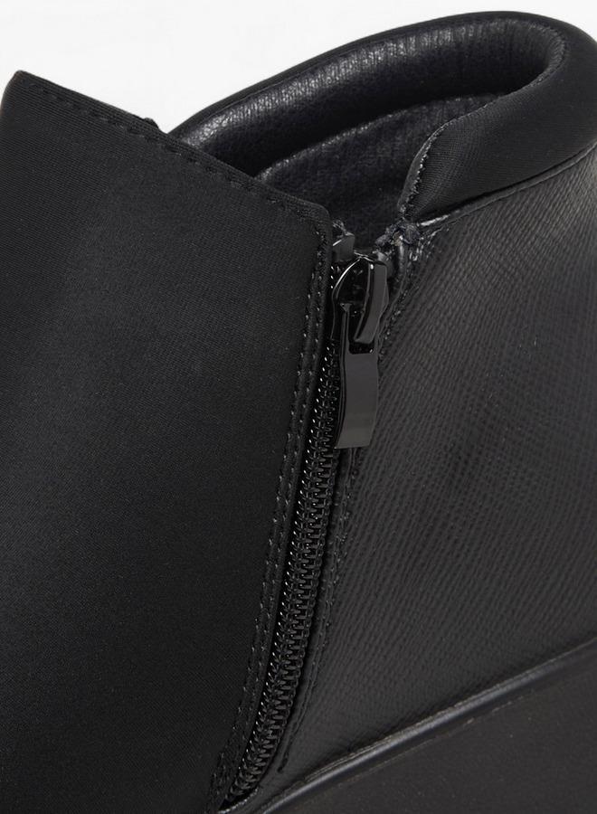 Flora Bella By Shoexpress Women Wedge Heel Ankle Boots - Image 4