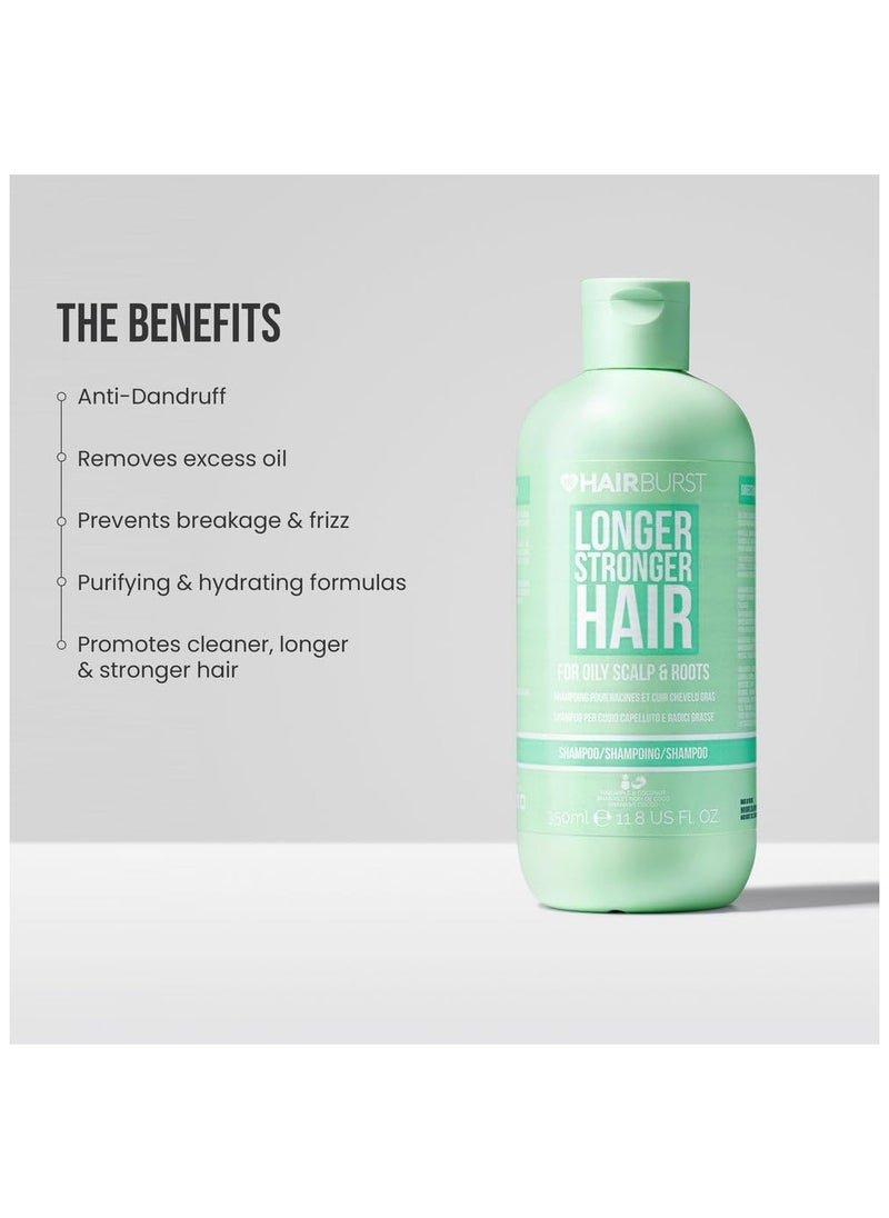 HAIR BURST Hair Conditioner for Oily Roots and Scalp - Removes Excess Sebum and Greasy Oil Build-Up - Vegan - 350ml  - Image 4