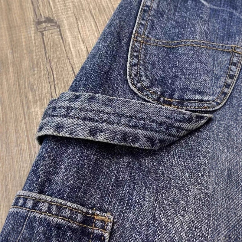 Unisex Classic Denim Jeans Loose Fit Daily Outdoor Wear - Image 5
