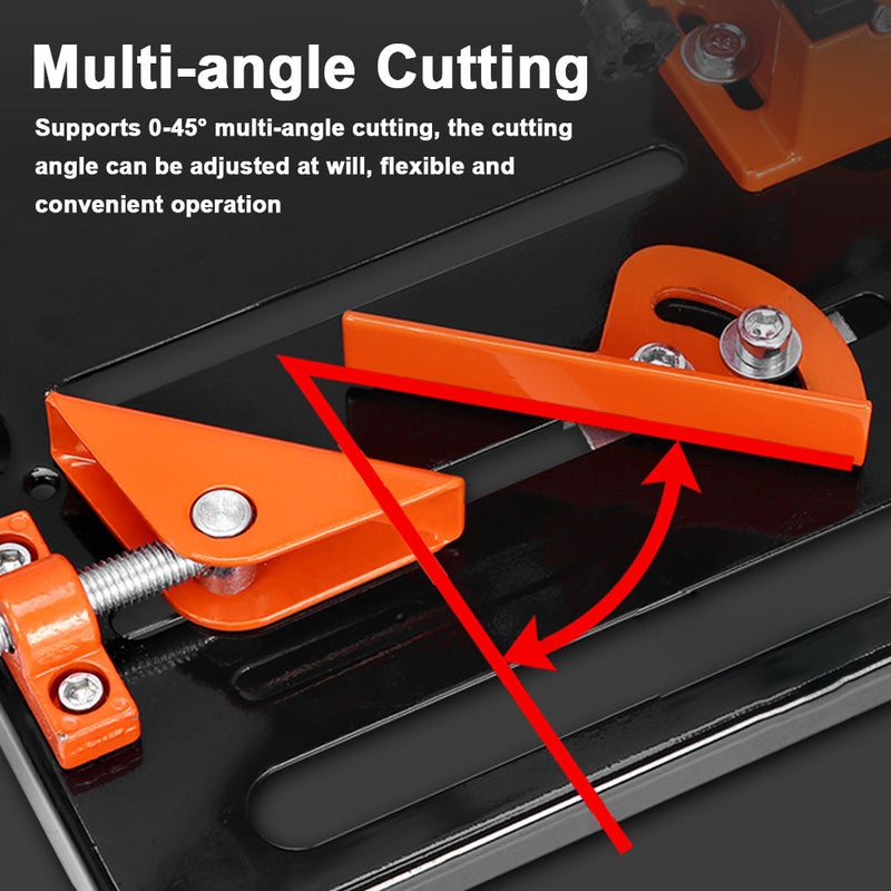 Aluminum alloy Angle Grinder Modified Cutting Machine Bracket Angle Grinding Device Stand Base Wood Metal Cutting Tool Bracket Holder for 115 125mm Type Angle Grinders Professional Woodworking DIY - Image 2