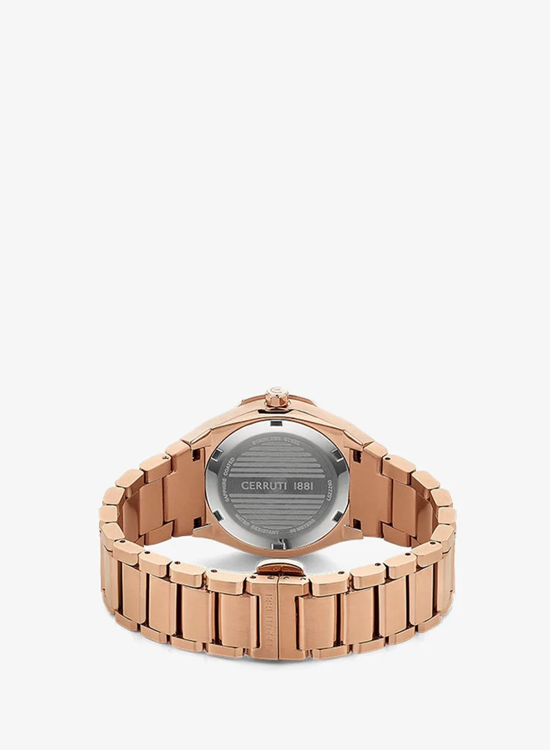 CERRUTI 1881  Ruscello 33mm Women's Analog Watch with Rose gold Stainless Steel Bracelet for Women | Best Price UAE