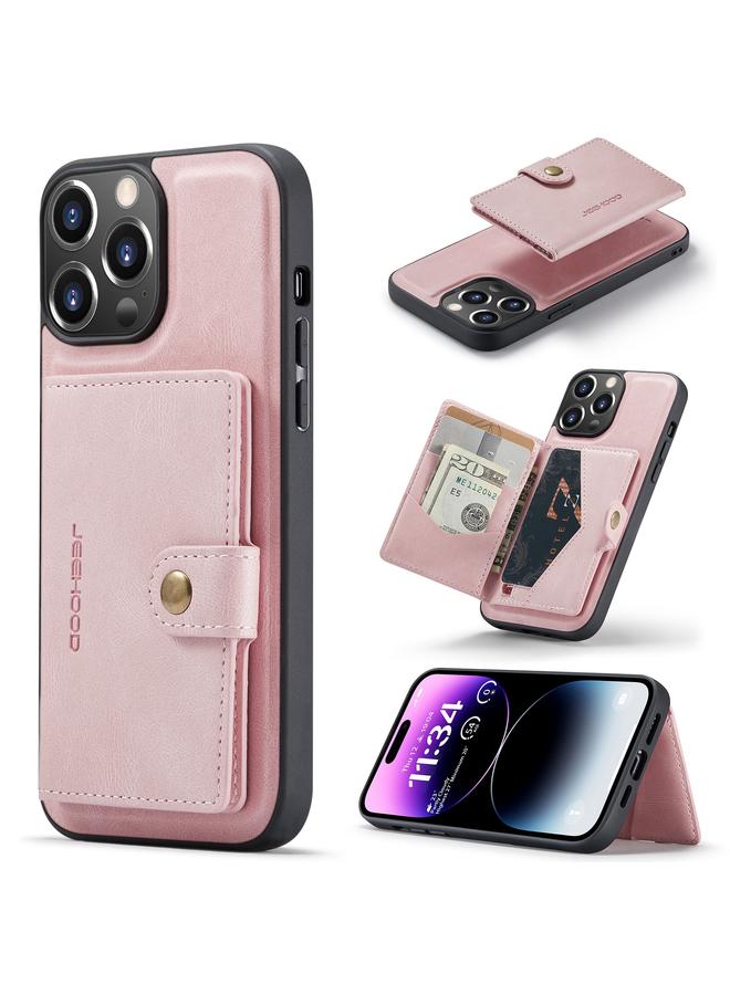 Case For iPhone 15 Pro Retro Magnetic Detachable Leather Phone Case