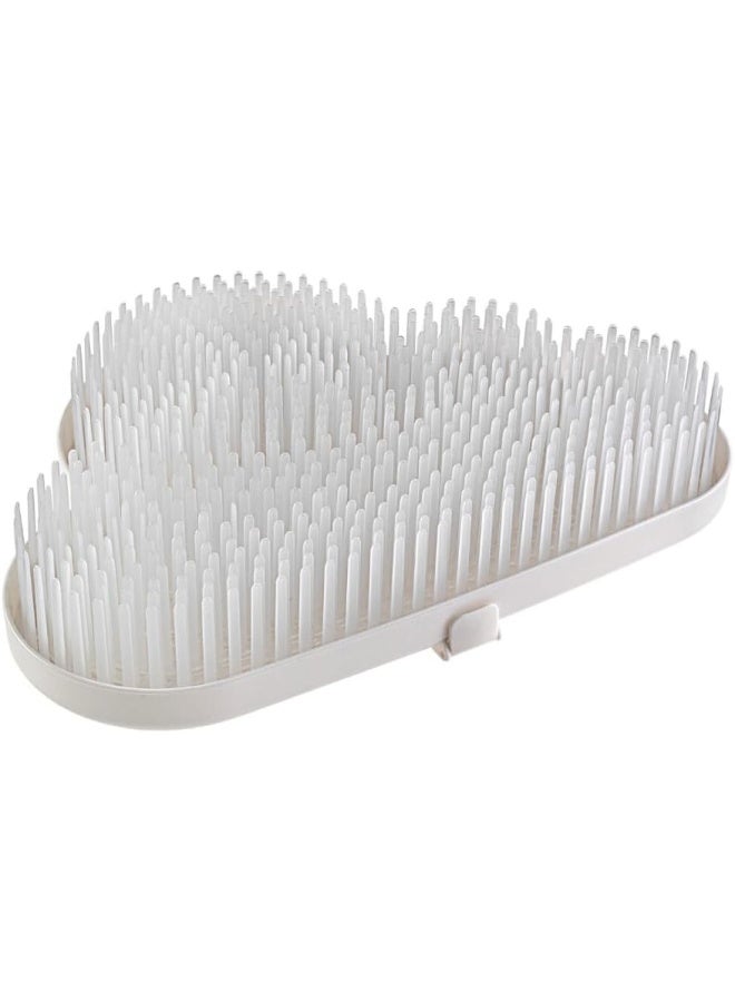melii Countertop Baby Bottle Drying Rack And Drainboard, White - Image 1