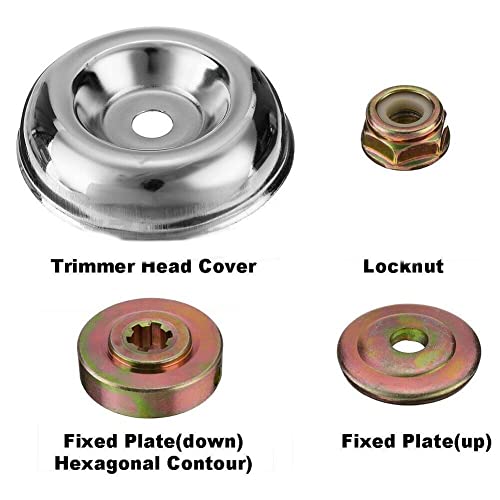 ELETR Grass Cutter Machine Gasoline 1set Nut Fixing Kit Tools Replacement Metal Gearbox Blade Accessories for Lawn Mower Trimmer Brush Cutter Trimmer Adapter Kit - Image 4