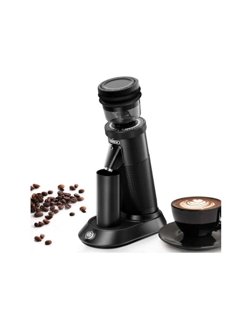 HiBREW G5 Coffee Grinder, Cone Grinder, Espresso Grinder, Single Container, Aluminium Housing, 36 Adjustable Grinding Settings, 50 g Bean Capacity, Suitable for Espresso Pour Over Mocha Turkish Drip - Image 1