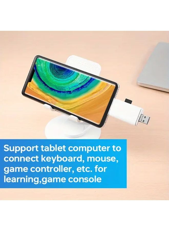 F 05 ملون 6 في 1 محول محرك فلاش USB للهاتف قارئ بطاقة SD TF للكمبيوتر - Image 5