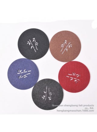 Manufacturers Make Pot Mat Creative Such As Yixiang Moire Felt Absorbent Pot Mat Cup Mat Tea Mat Zero With Pot Wholesale-Color:Ruyi 9cm-Specifications:Wine Red - pzsku/Z8B0643A64397E60824A8Z/45/1746228196/e991e0d3-1ad6-4f1e-8d9b-567343f6b538