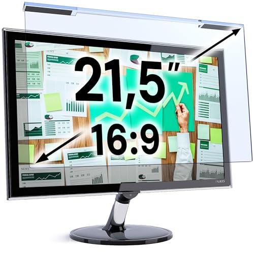 VINTEZ Blue Light Screen Protector for 21.5 Inch Computer Monitor and Laptop – Anti-UV Blue Light Blocking Film for Desktop PC, Eye Protection Filter, 19.3" x 11.3", 1 Pack - Image 1