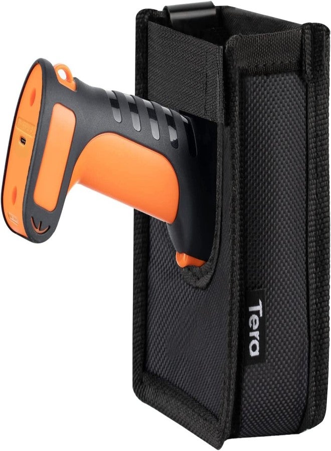 Tera Universal Barcode Scanner Holster Portable Handheld Bar Code Reader Carrying Case with Metal Belt Clip Hook and Loop Tape for Warehouse Logistic Manage Inventory Supermarket - Image 1