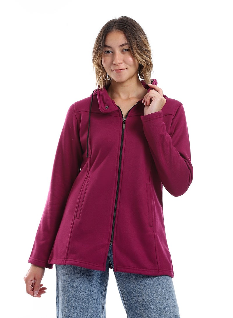 Caesar Women Hoodie With Front Zipper  - Image 1
