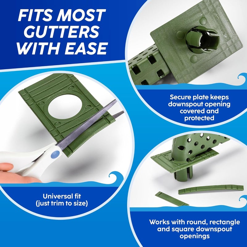 Gutter Stick Store Downspout Guard - Prevents Clogs, Overflows & Water Damage - Universal Fit for All Gutters - Easy No-Tool Install - Weatherproof & Durable - Keeps Debris Out, Water Flowing - 1 Pack - Image 5