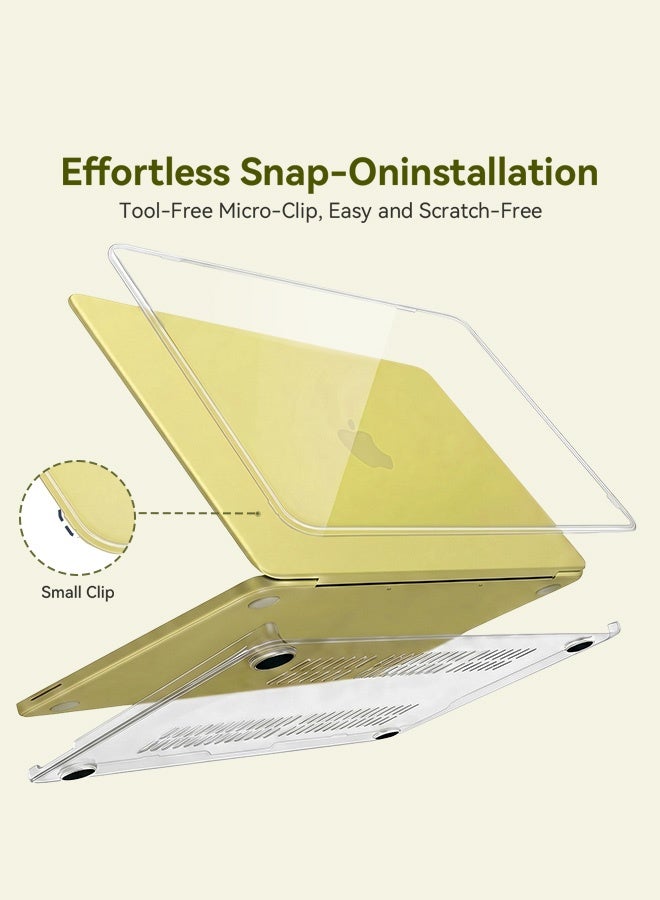 بشكل مختصر حافظة لجهاز MacBook Neo مقاس 13 بوصة بسعة 256/512 جيجابايت مزود بميزة Touch ID (إصدار 2026) طراز A3404، حافظة صلبة للكمبيوتر المحمول، مقاومة لبصمات الأصابع والخدوش، متينة، فائقة النحافة، متوافقة مع جهاز MacBook Neo مقاس 13 بوصة المزود بشريحة A18 Pro (شفافة) - Image 3