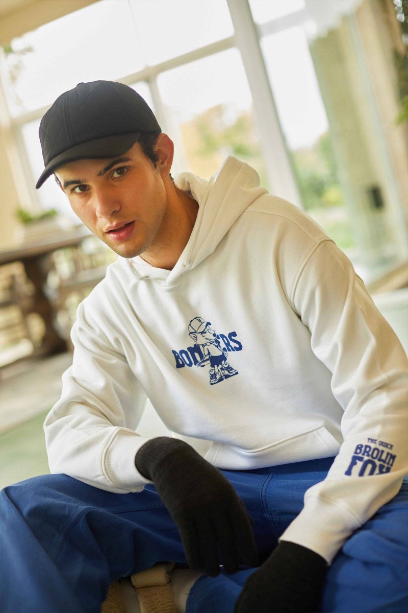 Bonkers Corner Brown Fox Hoodie For Men's - Image 1