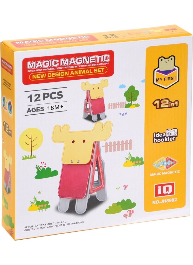 JH8982 Magnetic Deer Block Set 12 Pieces - pzsku/Z8B068B7EDD44D6559B47Z/45/_/1741293193/45bcde89-0ee9-46f3-a5bb-533a9d206810