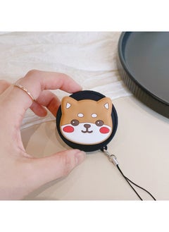 Color Picture Suitable For Fujifilm Instax Mini Evo Special Silicone Lens Cover Camera Protective Cover-Color:Black Lid-brown Corgi