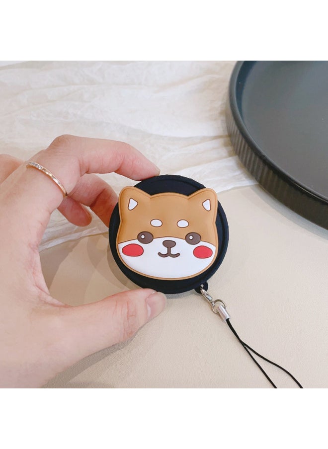 Generic - Color Picture Suitable For Fujifilm Instax Mini Evo Special Silicone Lens Cover Camera Protective Cover-Color:Black Lid-brown Corgi - Image 1