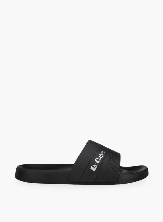 Men Logo Print Slides