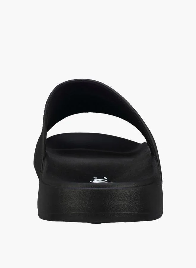 Lee Cooper BLACK Men Logo Print Slides for Men | Best Price UAE