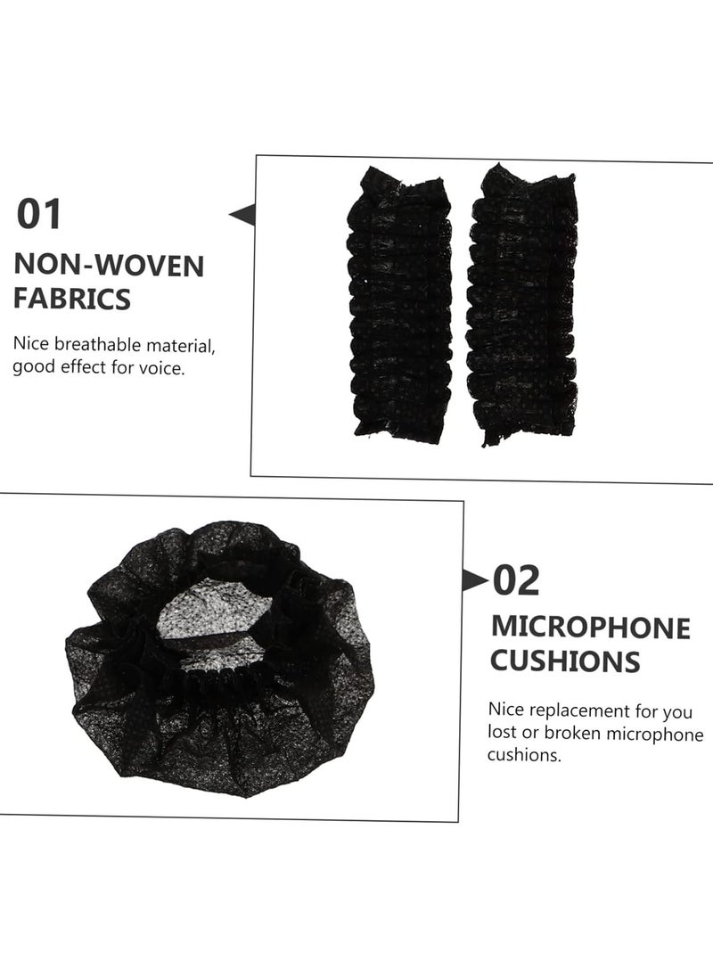 GGOOT 100Pcs Disposable microphone cover disposable karaoke cover microfonos inalambricos professional mic windscreen covers One-off Mic Cover non-woven cover Popularity non-woven fabric  - Image 5