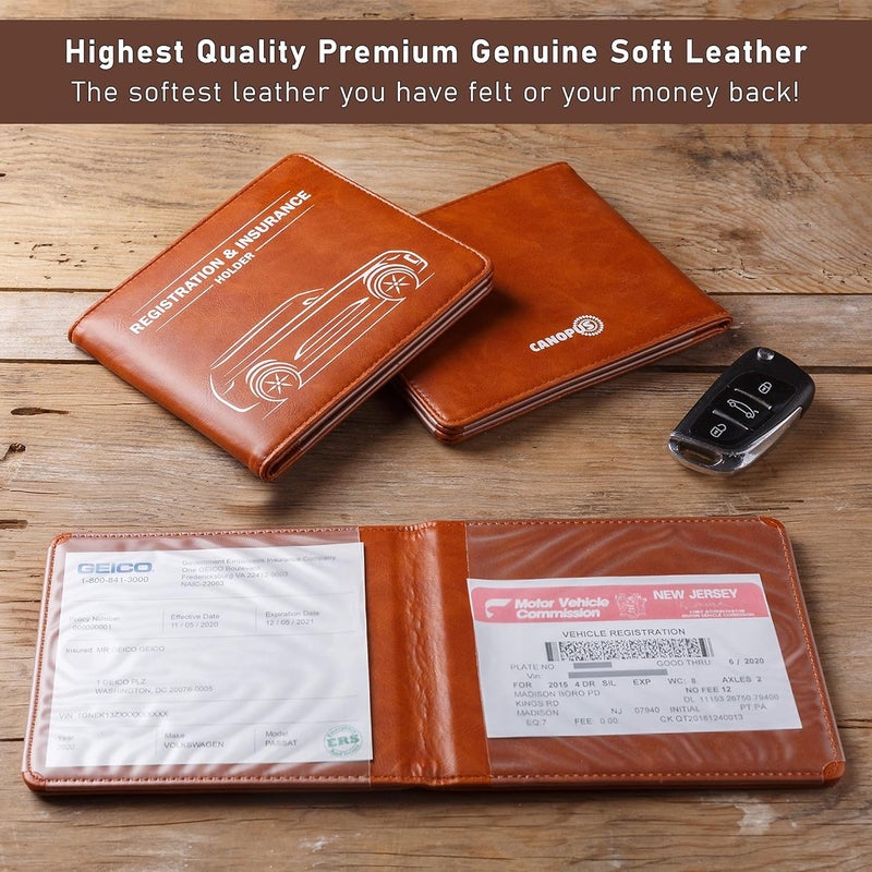 Canopus Car Registration and Insurance Holder with Magnetic Closure - Image 2