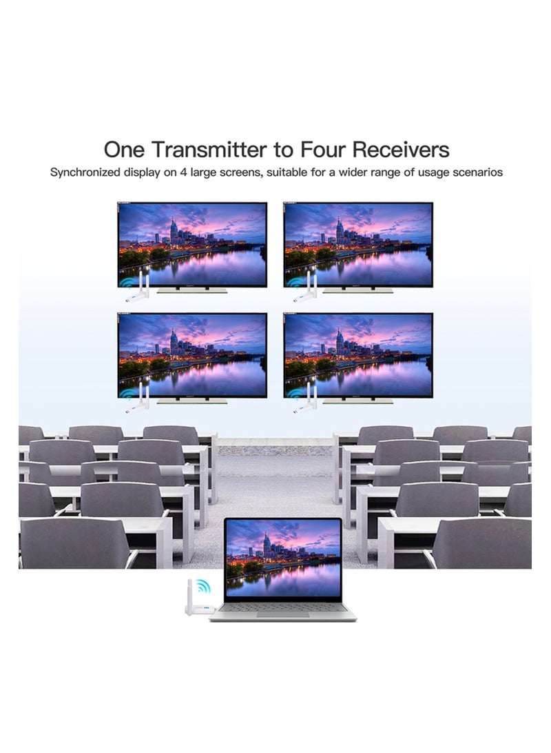 For Wireless HDMI Transmitter Dual Mode Display 5Ghz Stable Casting for Laptops Cameras Game Consoles Transmission Distance Up to 164 Feet Compatible Wireless HDMI Transmitter and Receiver  - Image 3