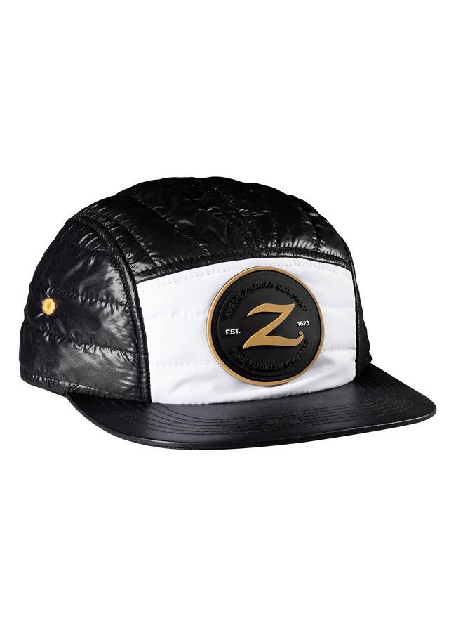 Avedis Zildjian Company - Standard Limited Edition Quilted 5 Panel Camp Hat Black And White Onesize - Image 1