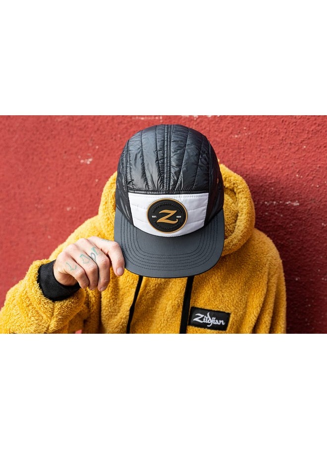 Avedis Zildjian Company - Standard Limited Edition Quilted 5 Panel Camp Hat Black And White Onesize - Image 1