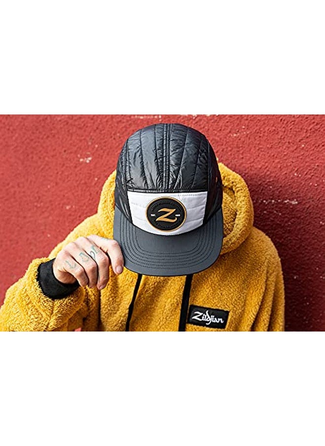 Avedis Zildjian Company - Standard Limited Edition Quilted 5 Panel Camp Hat Black And White Onesize - Image 1