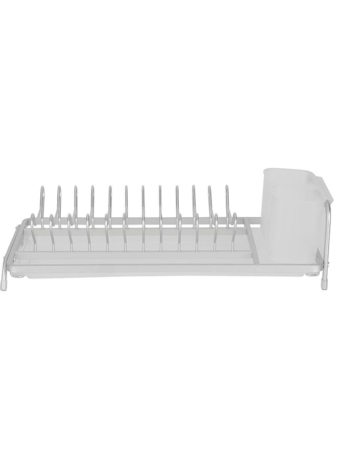 Royalford Dish Rack- RF12279/ Single Layer Organizer for Kitchen to Keep Plates, Bowls, Quarter Plate, Cutlery, etc., Holds 11 Plate/ Aluminum Alloy Drying Stand with PP Drainer Board Multicolor - Image 2