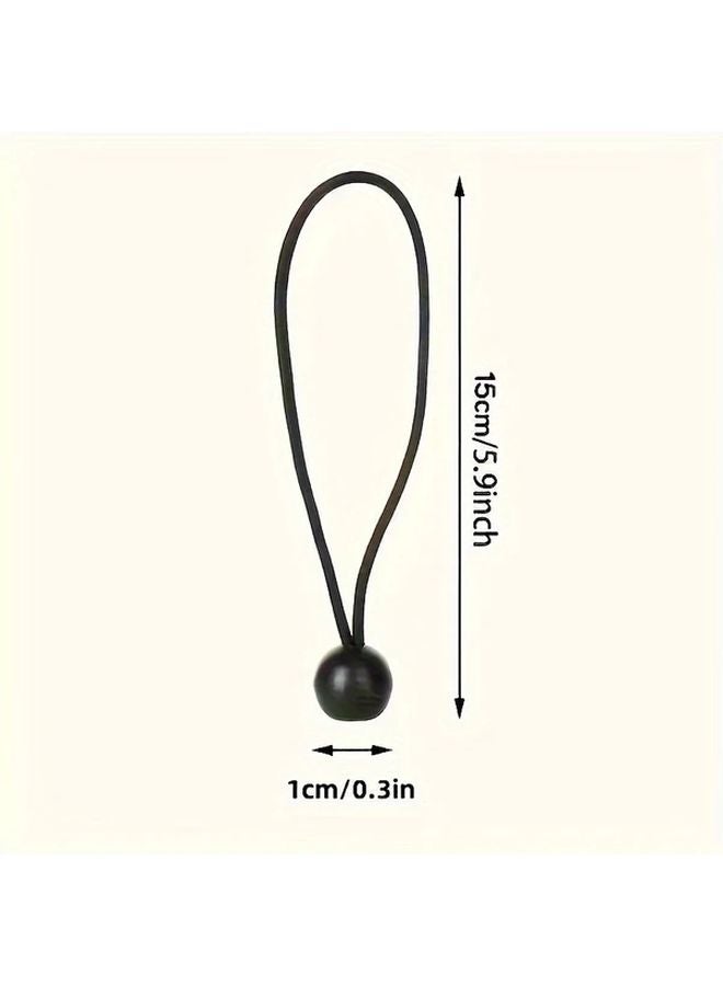30pcs Black Heavy Duty Bungee Cords with UV Resistant Balls Tie Down Kit - Image 3