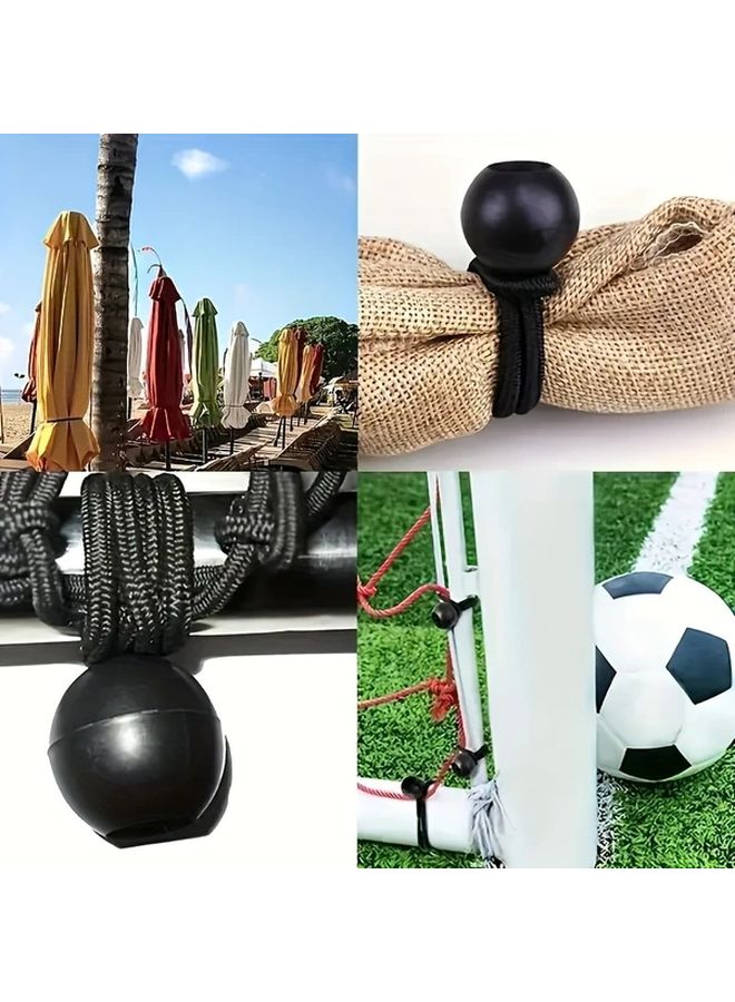 30pcs Black Heavy Duty Bungee Cords with UV Resistant Balls Tie Down Kit - Image 4