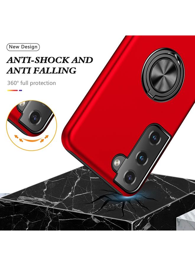 S-TOP Case For Samsung Galaxy S22+ 5G PC + TPU Magnetic Phone Case with Invisible Ring Holder - Image 4