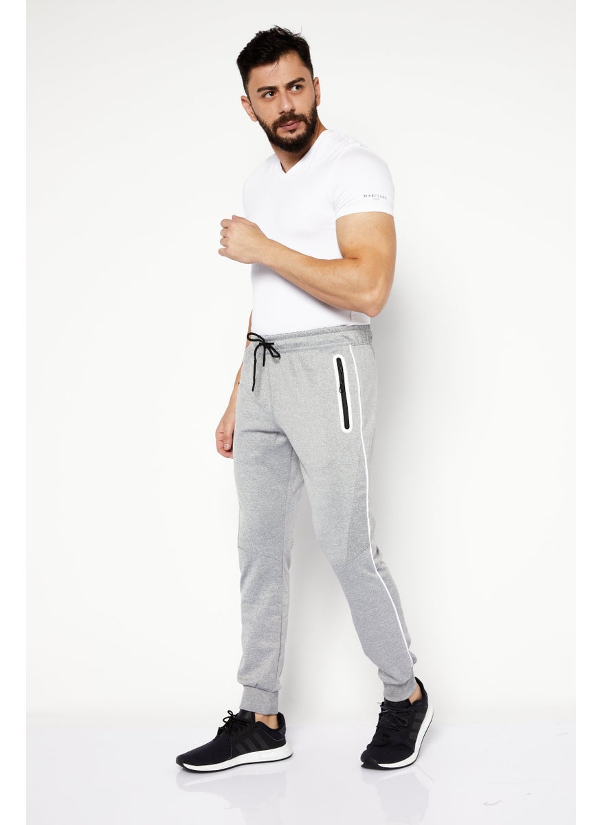 Cultura New York Men Sportswear Fit Training Sweatpants, Grey  - Image 4