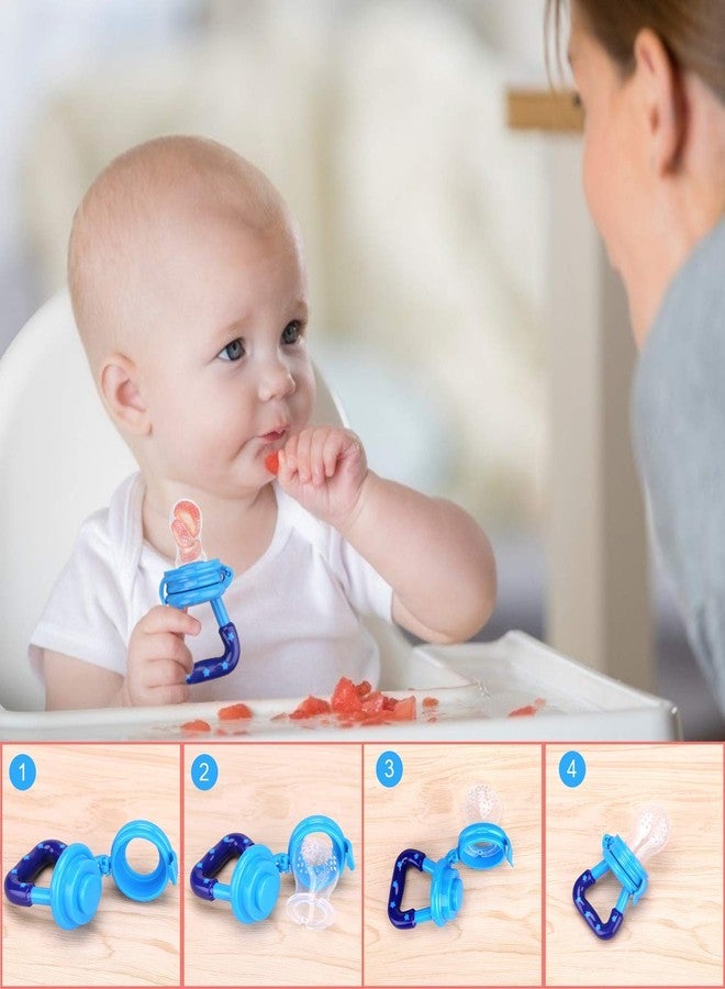 Improvhome Baby Food Feeder Pacifier, Silicone Fruit Feeder Teethers for Babies, Teether for New Born Pack of 2 - Image 4