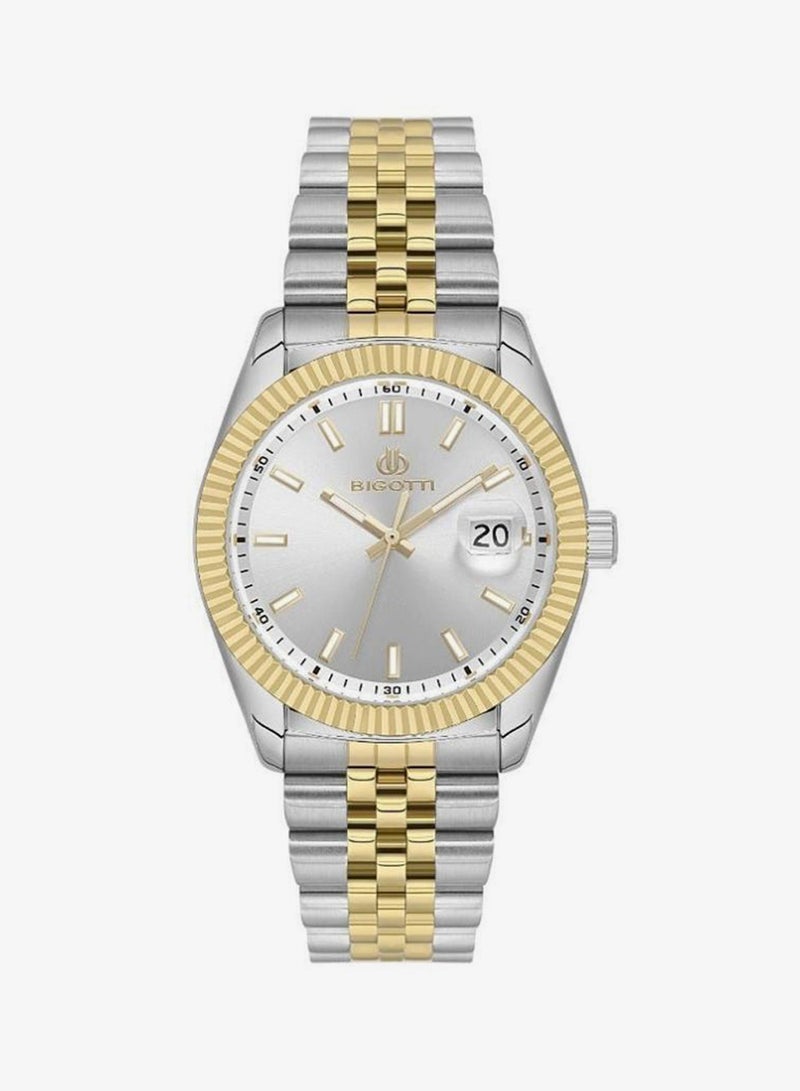 Bigotti - Quotidiano Men Watch | Stainless Steel band |Brass Case | Analog | Round Dial | Mineral Glass | Japanese Quartz | Water Resistant 50 Meters - Image 1