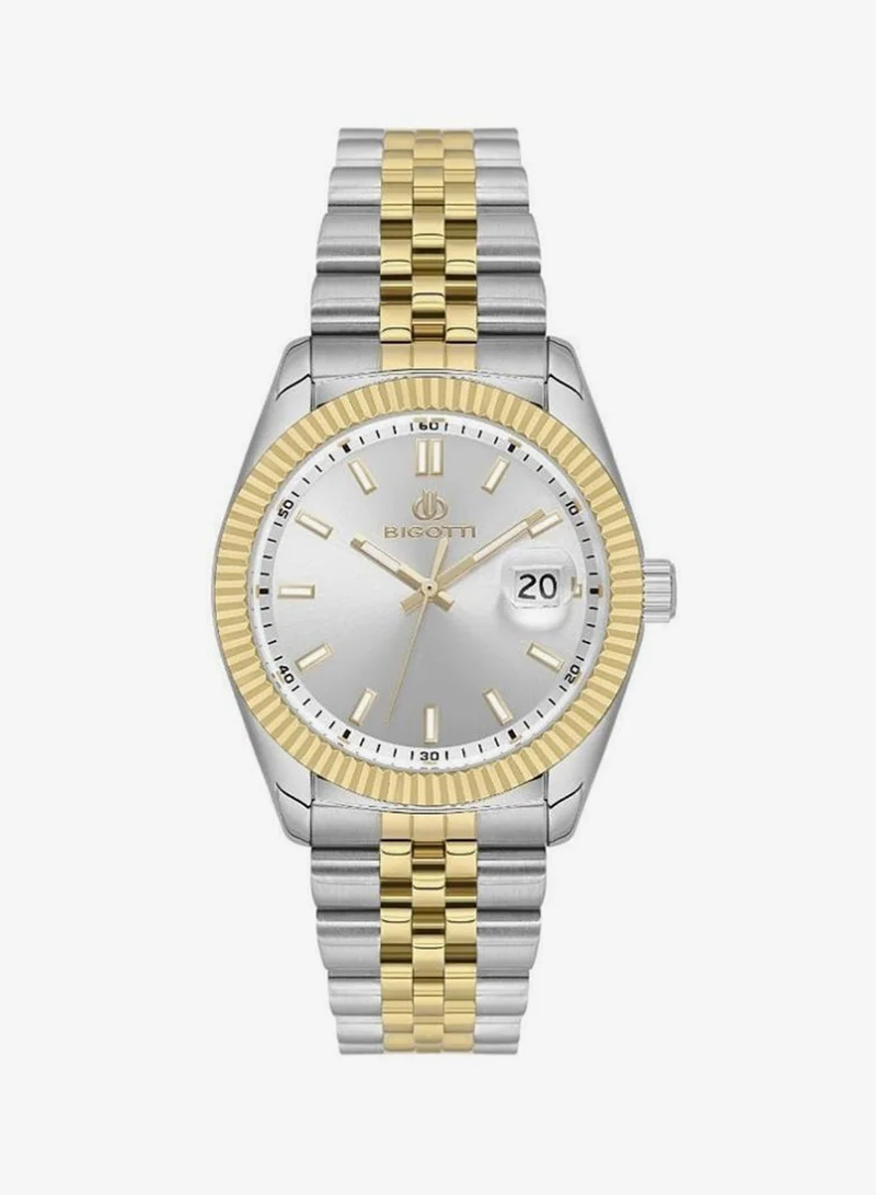 Bigotti Bigotti - Quotidiano Men Watch | Stainless Steel band |Brass Case | Analog | Round Dial | Mineral Glass | Japanese Quartz | Water Resistant 50 Meters